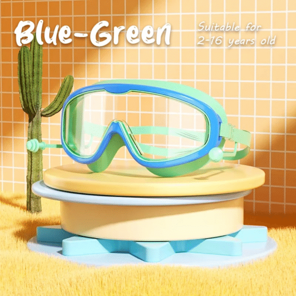 Large Frame Waterproof And Anti-Fog Children's Swimming Goggles - Image 16