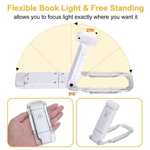 Foldable Portable USB Charging Book Light - Image 5