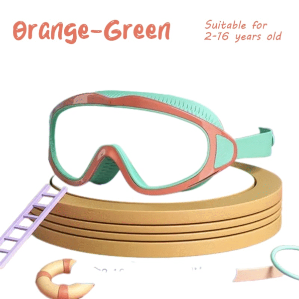 Large Frame Waterproof And Anti-Fog Children's Swimming Goggles - Image 9