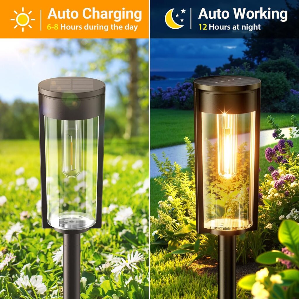 Weatherproof Solar Pathway Lights for For Luminous Garden, Patio, and Walkway Decoration