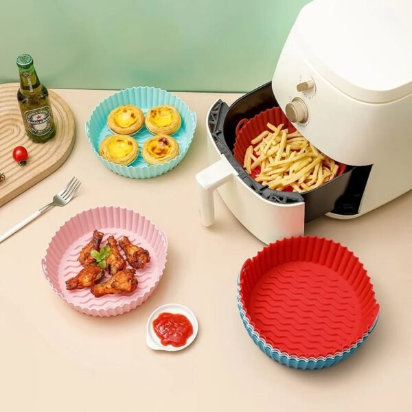 Reusable Air Fryer Silicone Baking Tray Liner - Image 2
