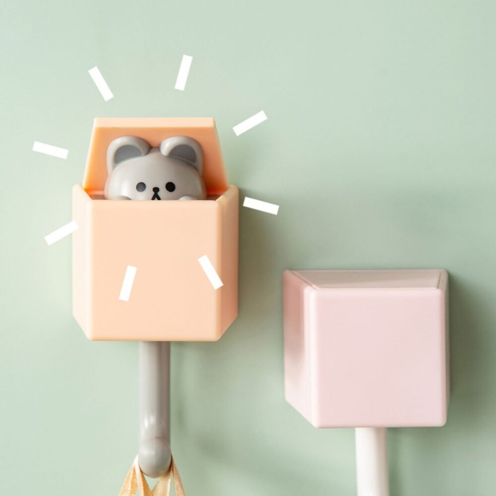 Cute Cartoon Peeping Cat Hook For Wall Decoration