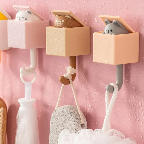Cute Cartoon Peeping Cat Hook For Wall Decoration - Image 3