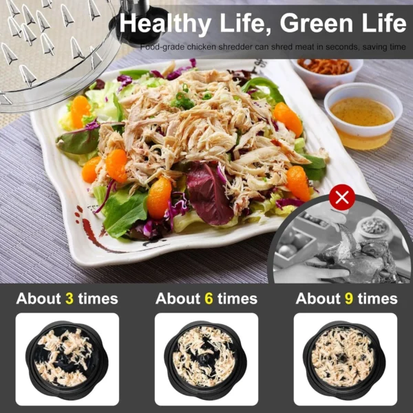 Professional Chicken & Meat Twist Shredder Tool - Image 11