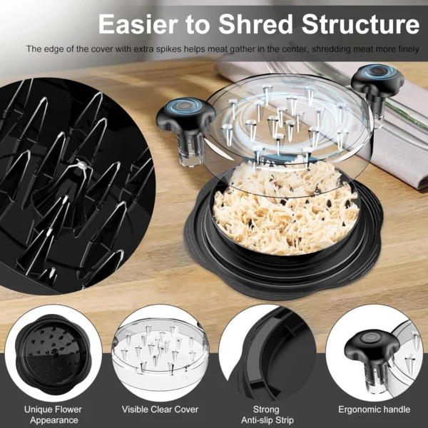 Professional Chicken & Meat Twist Shredder Tool - Image 10