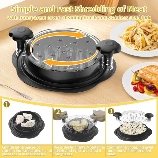 Professional Chicken & Meat Twist Shredder Tool - Image 12