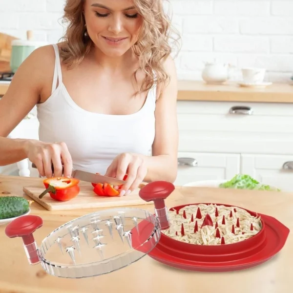 Professional Chicken & Meat Twist Shredder Tool - Image 2