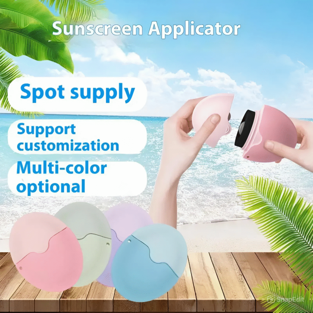 🔥Hot Sale🔥Silicone Roll-on Sponge Sunscreen Applicator