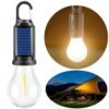 Outdoor Rechargeable Solar LED Camping Light With Mounting Hooks