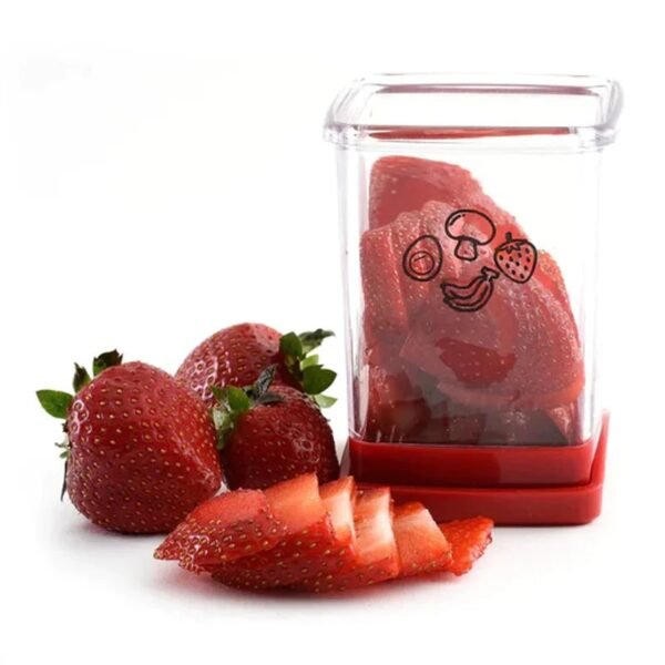 Multifunctional Fruit Slicer Cup With Push Plate, Kitchen Gadget - Image 3