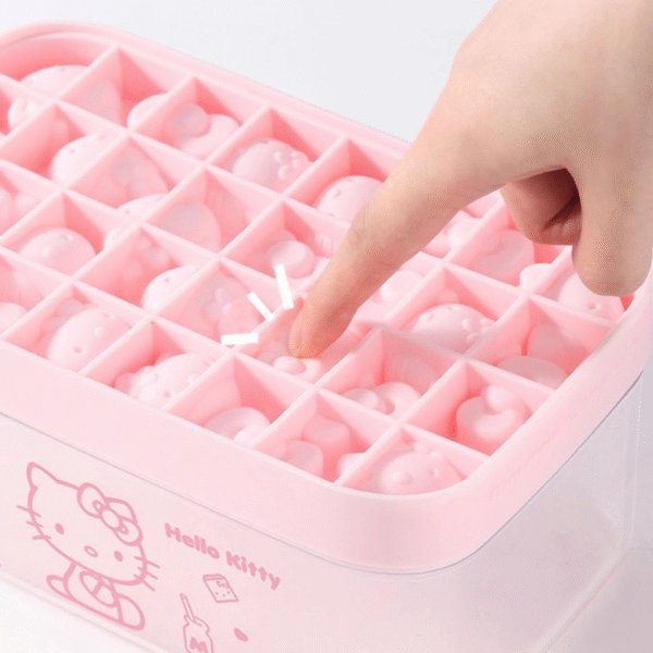 Press & Pop Hellokitty Ice Tray With Lid and Bin - Image 8