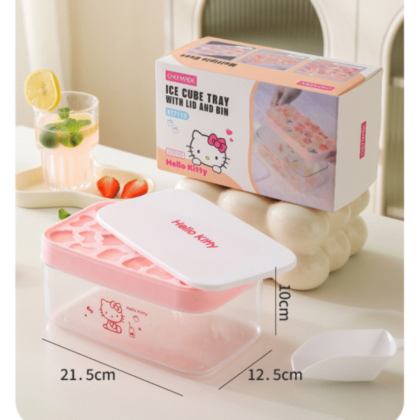 Press & Pop Hellokitty Ice Tray With Lid and Bin - Image 11