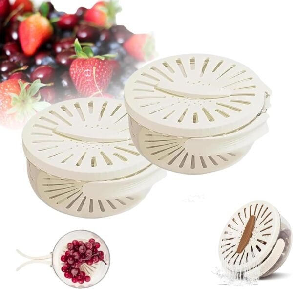 3-in-1 Multi-Use Colander Bowl For Quick & Easy Fruit & Veggie Washer & Strainer - Image 5