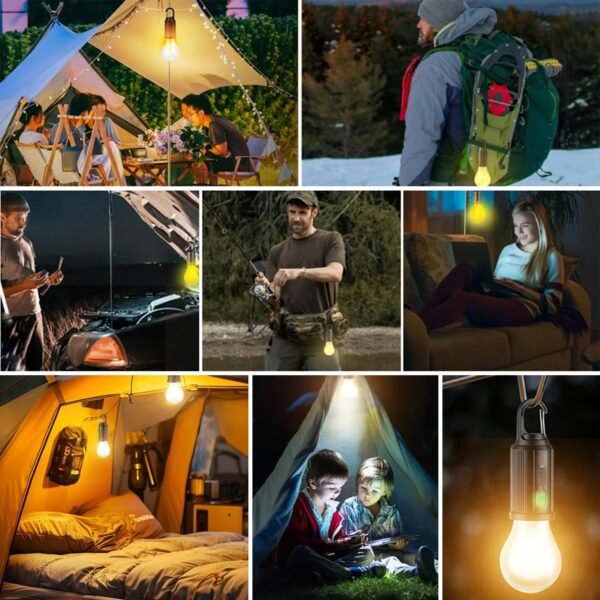 Outdoor Rechargeable Solar LED Camping Light With Mounting Hooks - Image 10