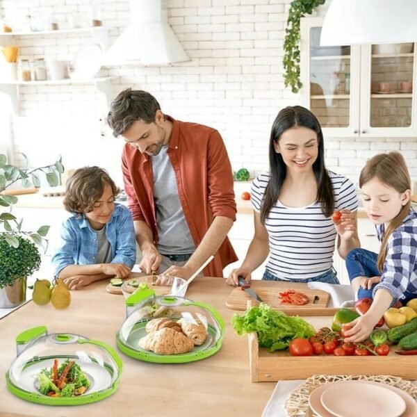 Dual Action Steam & Splash Control Microwave Cover - Image 2