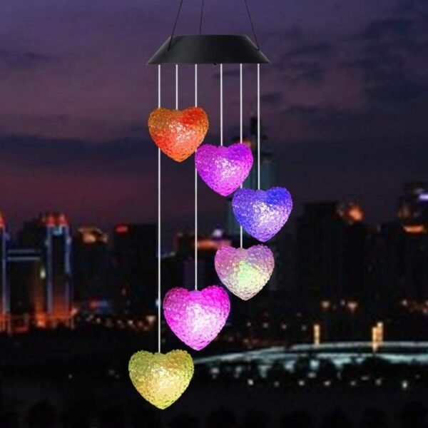 Solar-Powered LED Sparkling Wind Chimes - Image 6