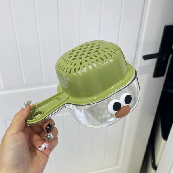 Double-Layer Veggie Drain Basket With Handle, Kitchen Tool - Image 4