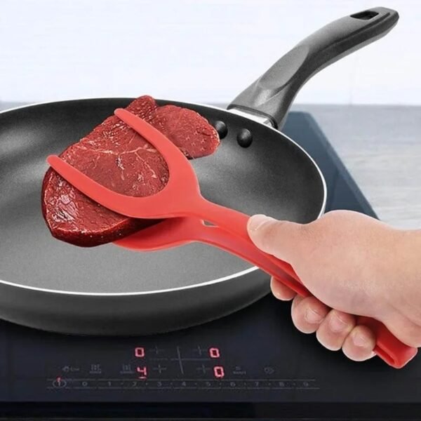 2in1 Grip Flip Tongs, Kitchen Gadget Accessories - Image 9