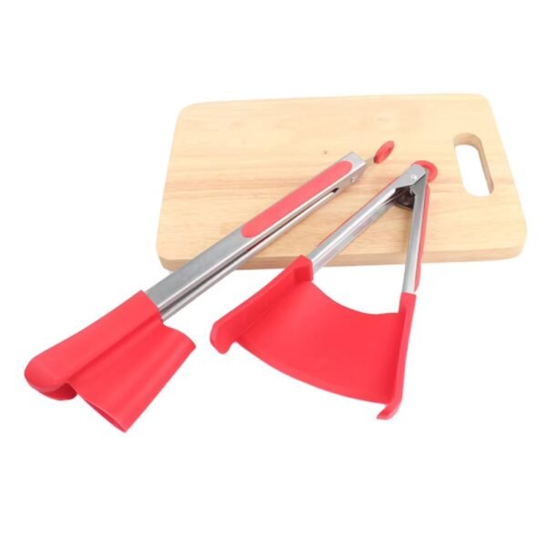 New Creative 2in1 Spatula Tongs, Kitchen Tool - Image 10