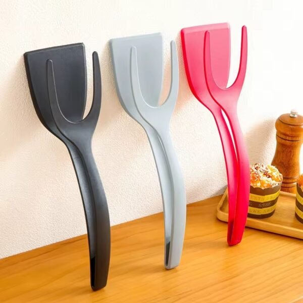 2in1 Grip Flip Tongs, Kitchen Gadget Accessories - Image 10