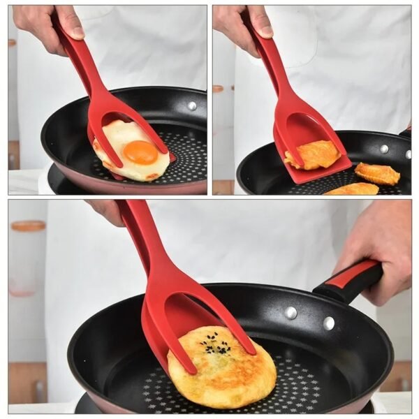 2in1 Grip Flip Tongs, Kitchen Gadget Accessories - Image 6