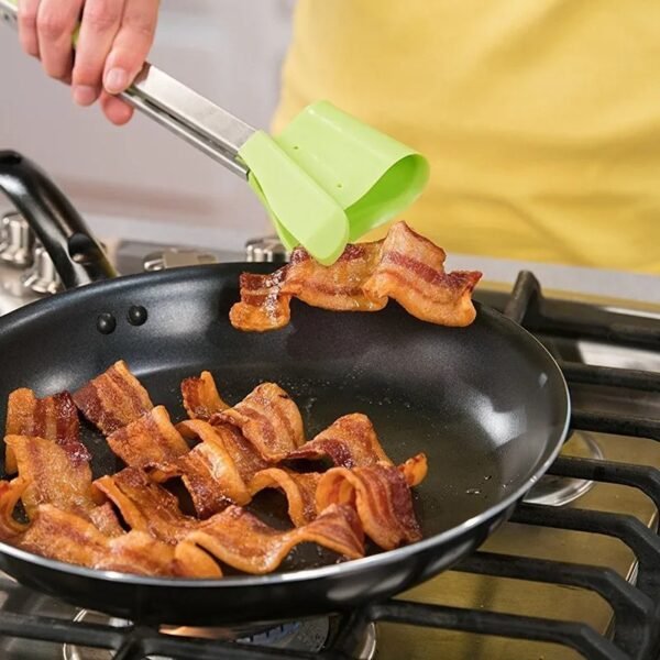 New Creative 2in1 Spatula Tongs, Kitchen Tool - Image 7