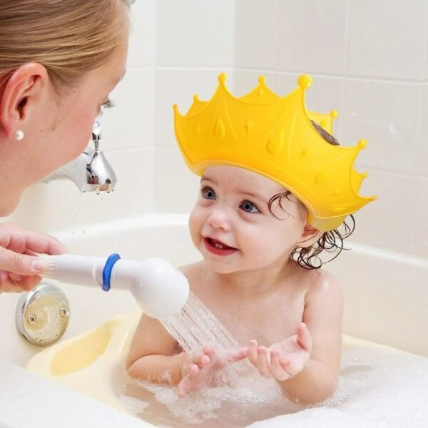 Anti-Splash Soft Silicone Baby Bath Visor - Image 2