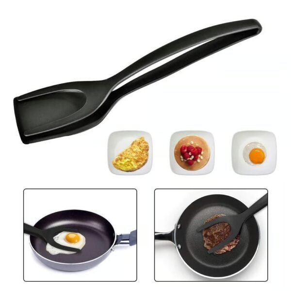 2in1 Grip Flip Tongs, Kitchen Gadget Accessories - Image 2