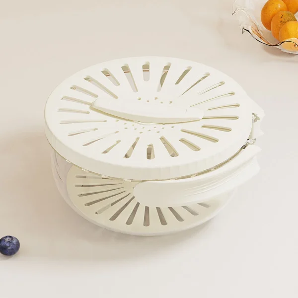 3-in-1 Multi-Use Colander Bowl For Quick & Easy Fruit & Veggie Washer & Strainer - Image 7