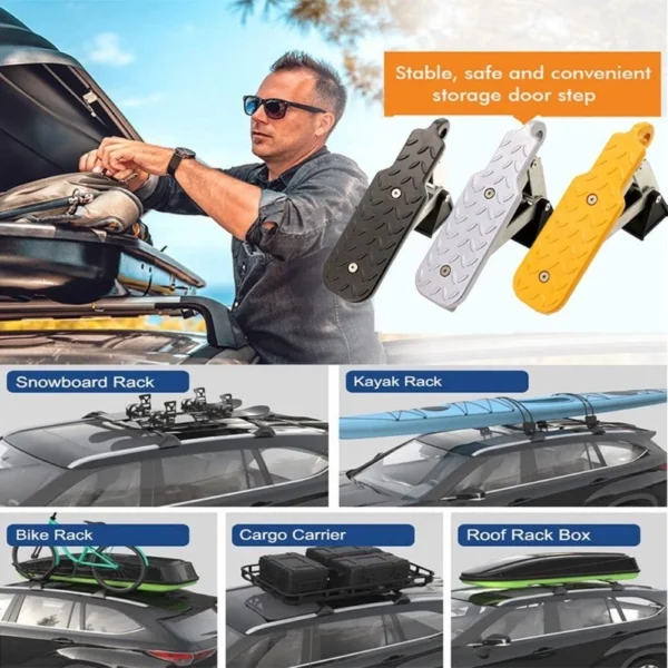 Portable Car Door Step For Easy Roof Access - Image 2
