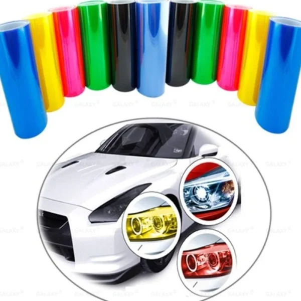 Transform Your Ride With Modern & Sporty Headlight Color Film - Image 2