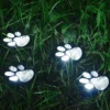 Outdoor Solar Pet Paw Print Light