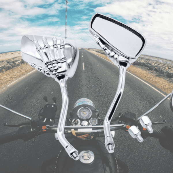 LED Skeleton Claw Rearview Mirror For Motorcycles - Image 7