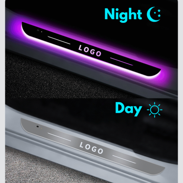 New Car Door Sill Lights, Customized Car Logo - Image 4