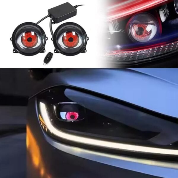 LED Dynamic Blinking Devil Eye Car Headlight - Image 5