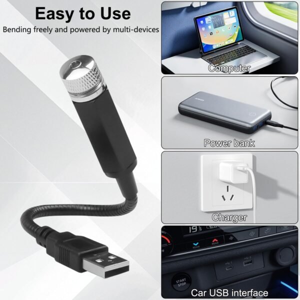 Romantic Car Roof Portable Star Projector - Image 6