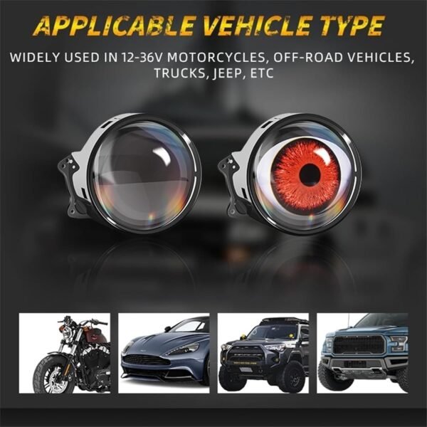 LED Dynamic Blinking Devil Eye Car Headlight - Image 4
