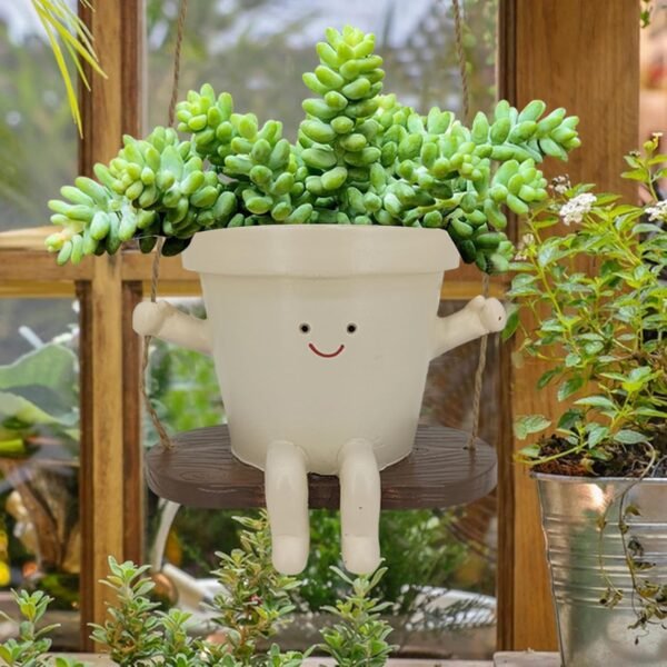 Lovely Flower Pot Wall Planter Swing Face - Image 12