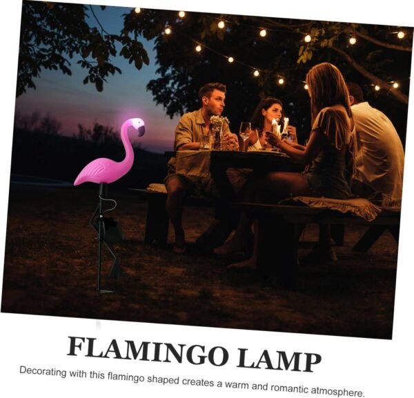 Elegant Pink Solar Flamingo Garden Light - Image 7