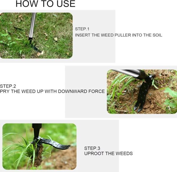 The Original Stand Up Weed Puller Tool with Long Handle. - Image 9