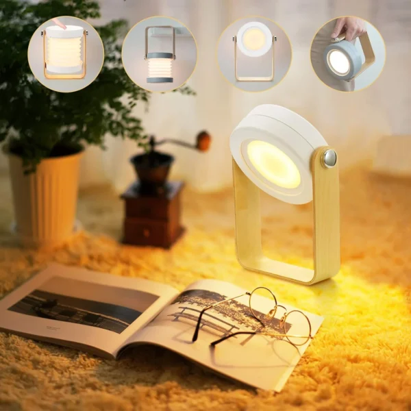 Multifonction Wooden Folding Lamp - Image 10