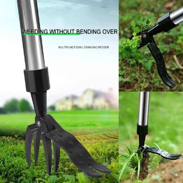 The Original Stand Up Weed Puller Tool with Long Handle. - Image 2
