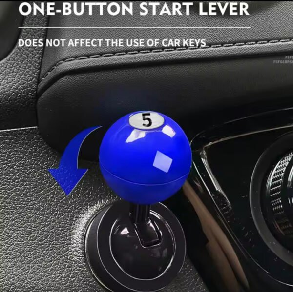 Cute Billiards Car Start Joystick, Push to Start Engine - Image 4