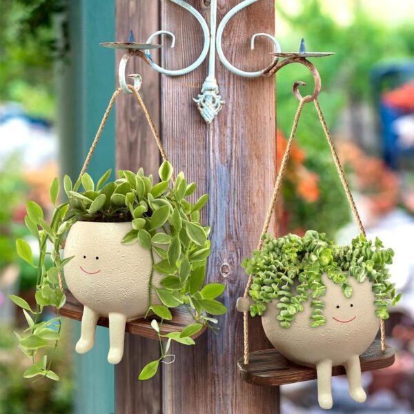 Lovely Flower Pot Wall Planter Swing Face - Image 4