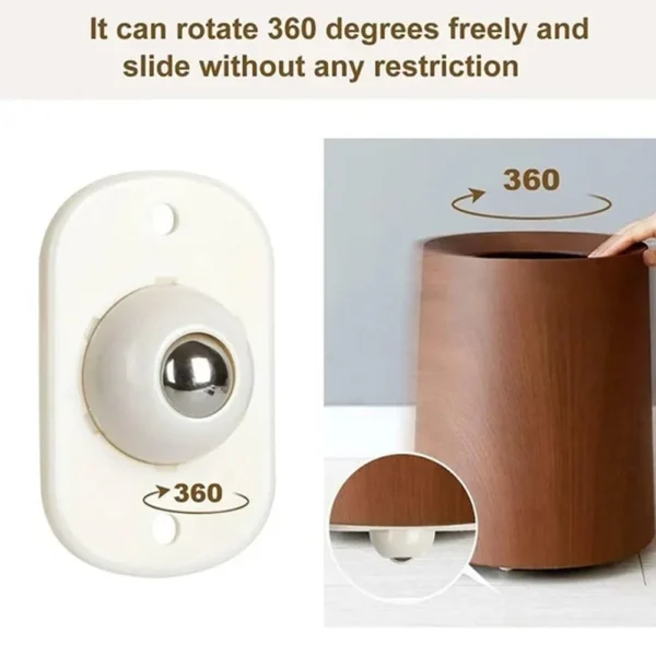 Stainless Steel Paste Universal Mini Swivel Wheels - Image 9
