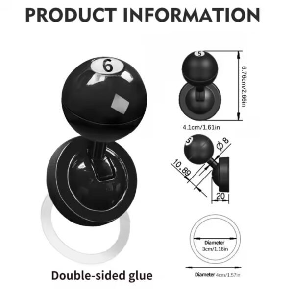 Cute Billiards Car Start Joystick, Push to Start Engine - Image 8