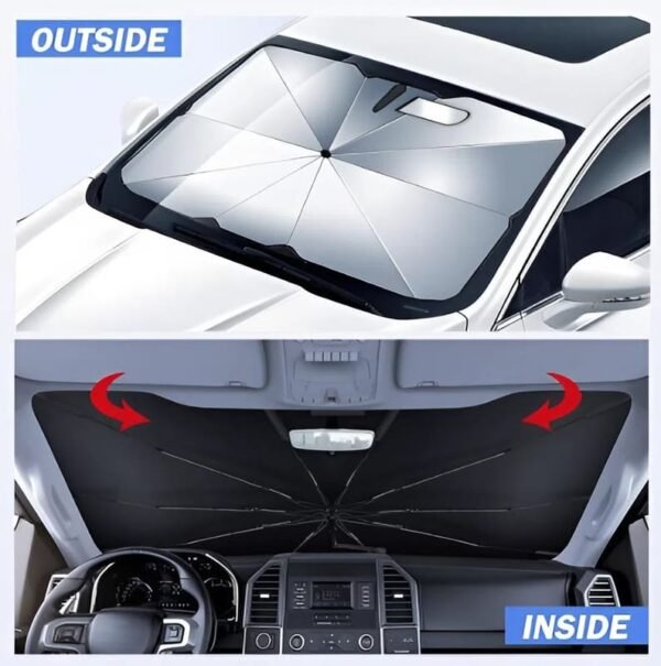 Reflective Car Window Sunshade for UV and Heat Reduction - Image 4
