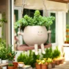 Lovely Flower Pot Wall Planter Swing Face