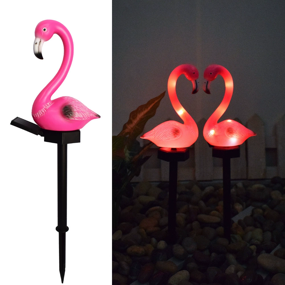 Elegant Pink Solar Flamingo Garden Light