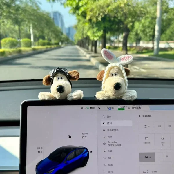 Adorable Car Puppy Steering Wheel Controls & Display Screen - Image 8